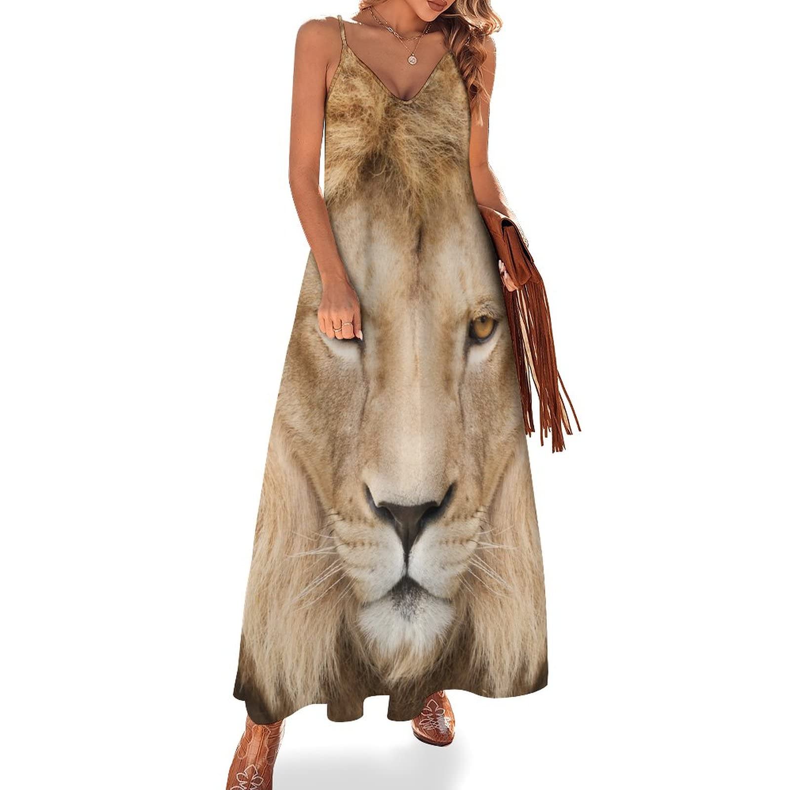 Amazon.co.jp: たてがみを冠した雄大なライオン 女性のスパゲッティ