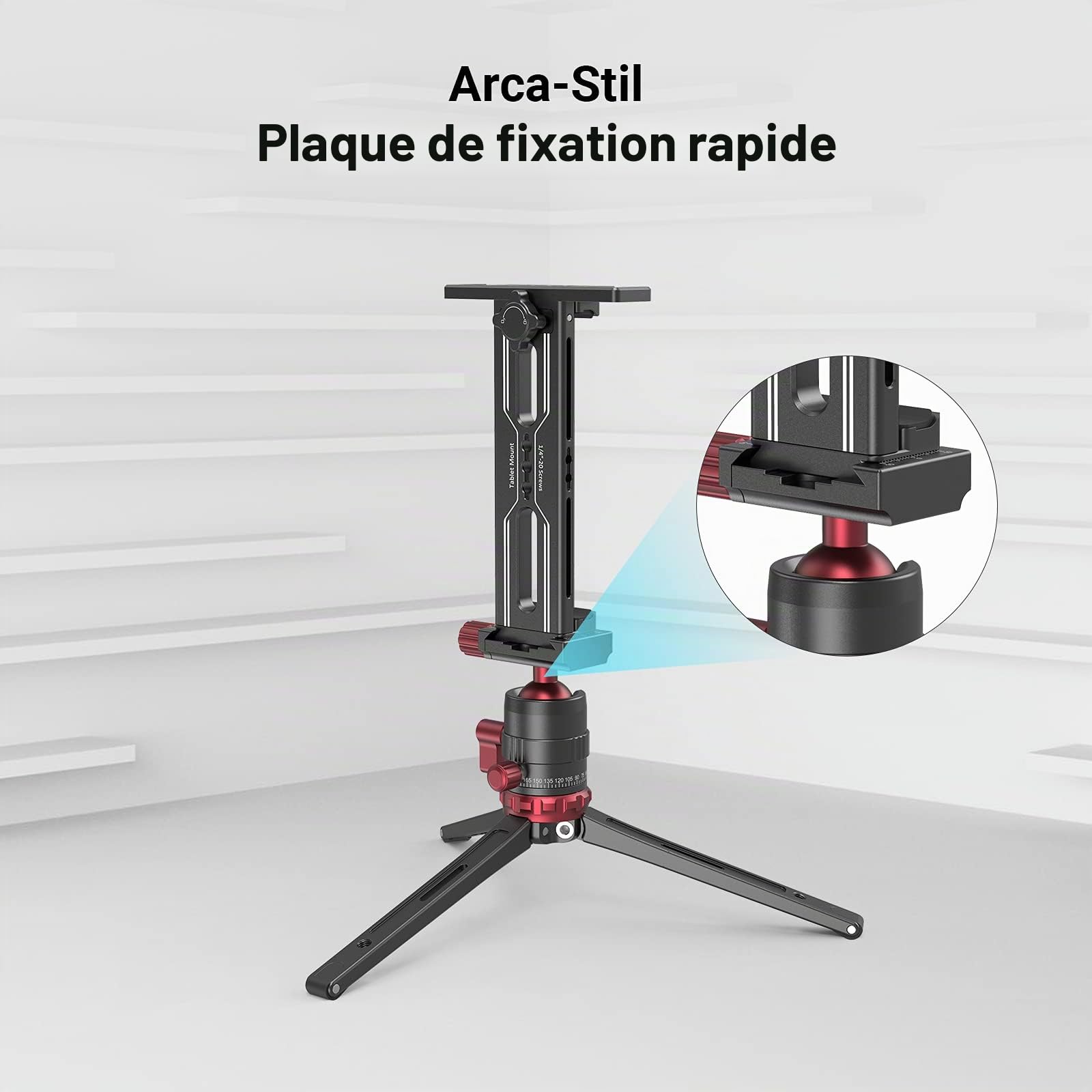 SMALLRIG Support Adaptateur pour Trépied en Aluminium pour iPad ou Tablettes de 7,9" à 12,9" - 2930