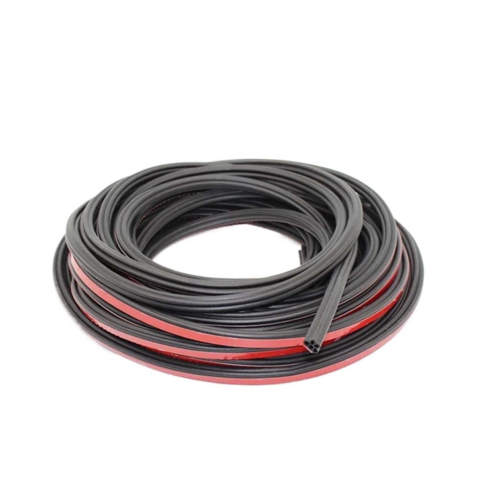 Lihwq B Type 5M Rubber Car Door Seal Strip Double Layer Sealing Protector Auto Soundproof Waterproof Weather Strips For Door Hood Trunk(B Type 5M)