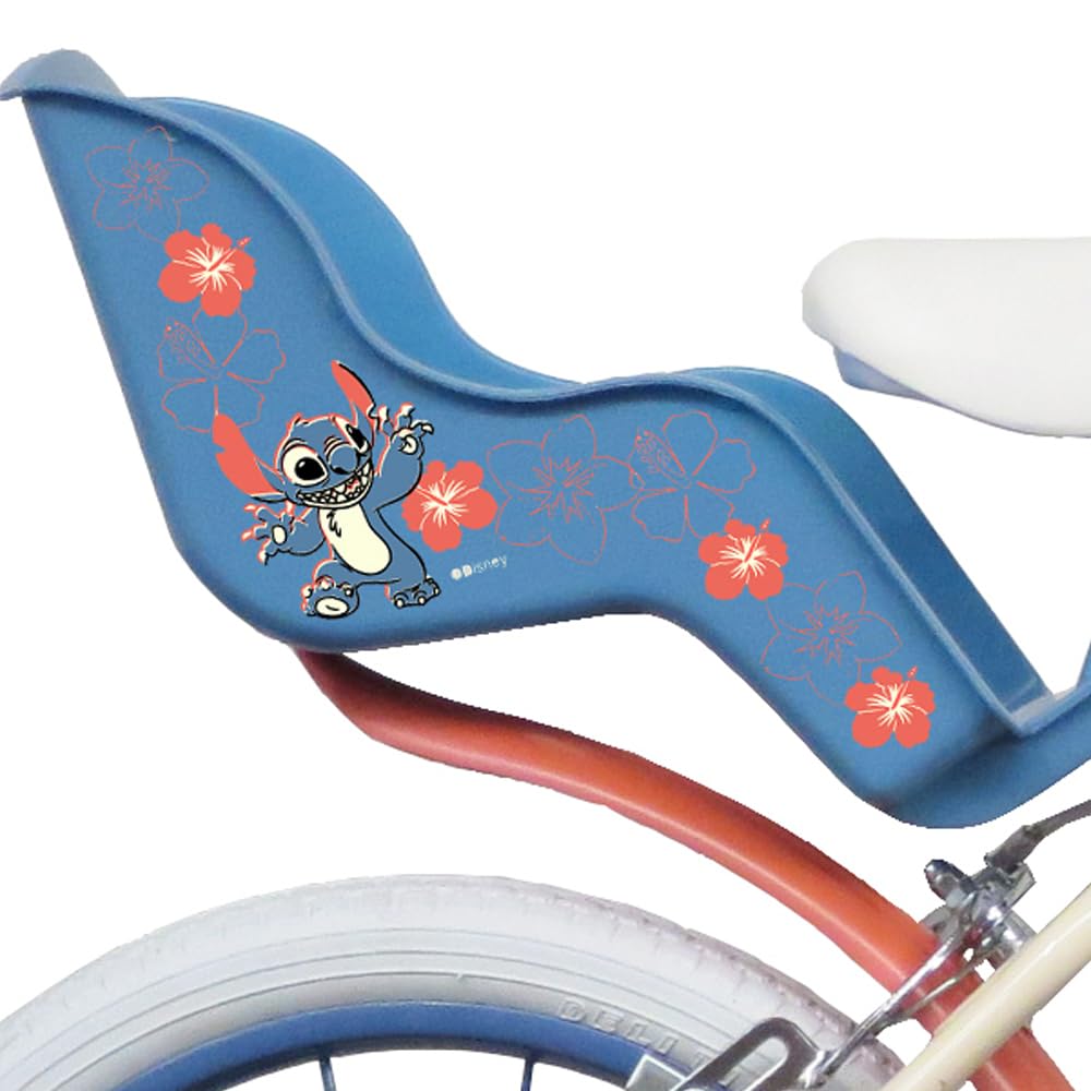 stitch kinderfahrrad 16 zoll ALBRI Fahrrad mit Korb und Flaschenhalter für Mädchen, weiß Spielzeug farbe:anthra mélange Fahrradsattel montieren | Bike@Home brand:Savage Gear