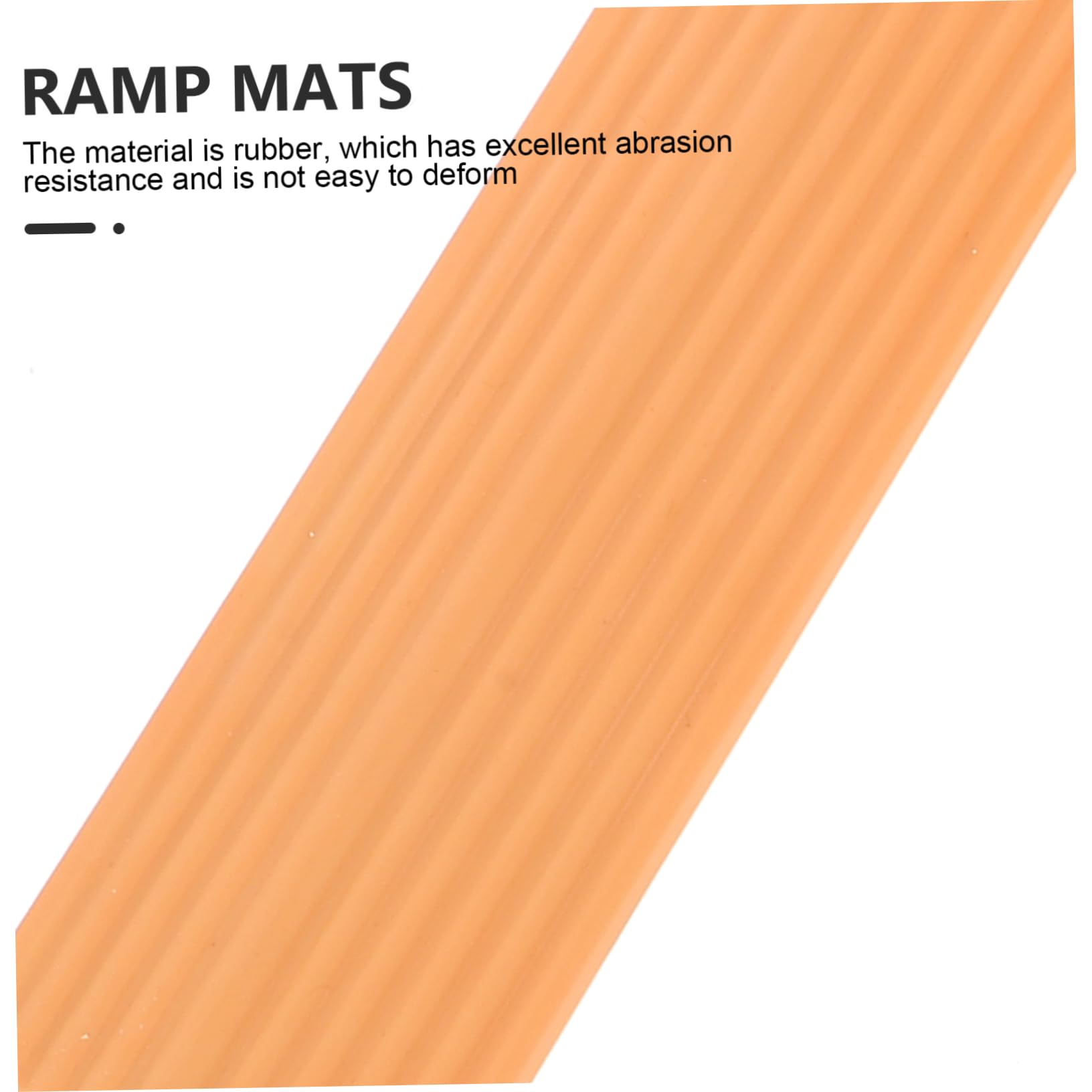 Happyyami Home Accessible Wheelchair Transitioning Ramp Mat Rubber Threshold Ramp for Robotic Vacuum Easy Installation