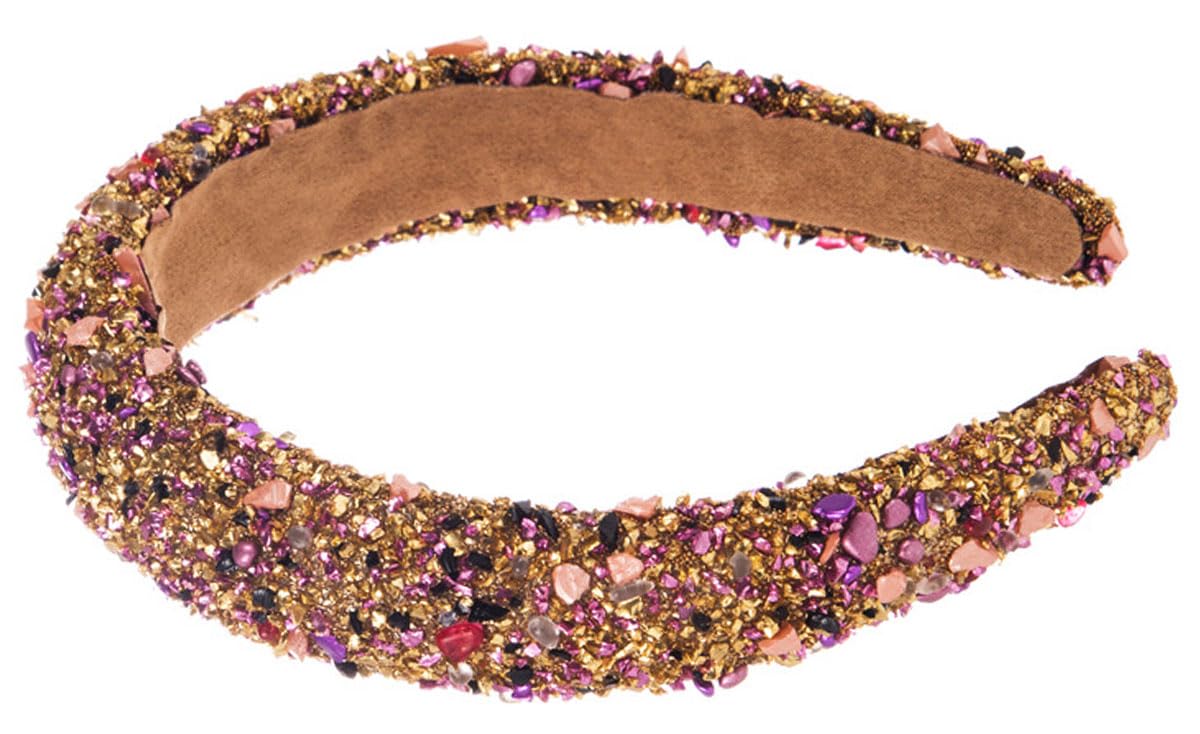 scicent Hair Bands for Women Wide Alice Bands Rhinestone Headbands Glitter Padded Hair Accessories Crystal Embellished Hairband Elastic Head Bands Adult Women 16620 - Image 4