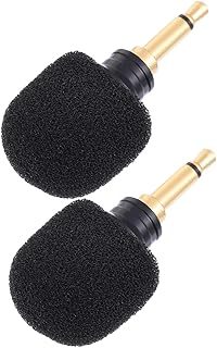 SUPVOX 2pcs Mini Microphone Condenser Microphone Home Microphone Recording Microphone Portable Mic Microphone for Laptop Singing Supplies Microphone Mini Wireless Interview Maicophone USB