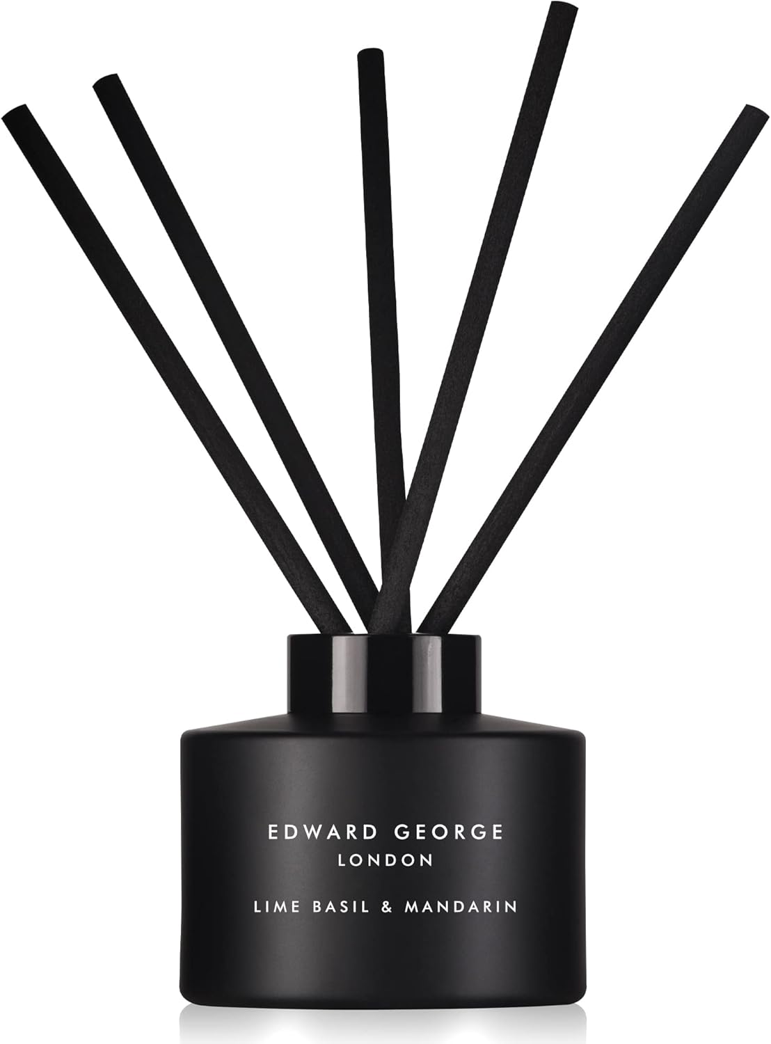 Edward George Reed Diffusers for Home Lime Basil & Mandarin Fragrance Oil Reed Diffuser Set with 10 Oil Diffuser Sticks, 5.6 fl oz