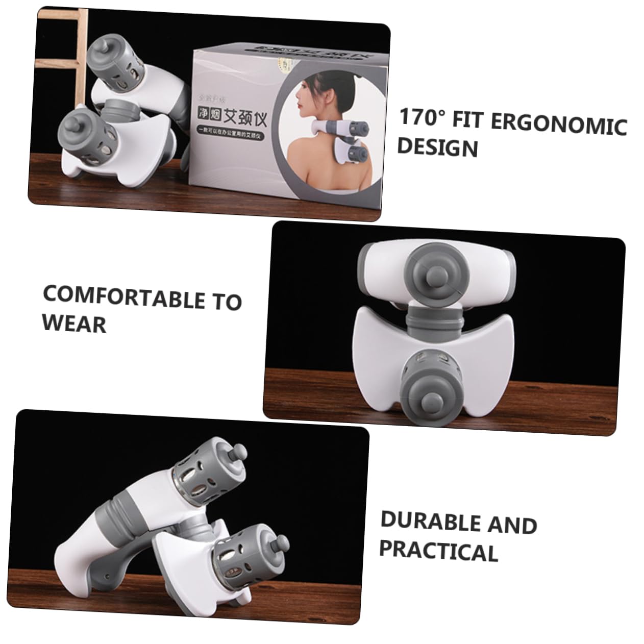 NOLITOY 1pc Neck Instrument Moxibustion Moxibustion Device Neck Care Cervical Spine Moxa Warm Moxibustion Apparatus Moxibustion Neck White