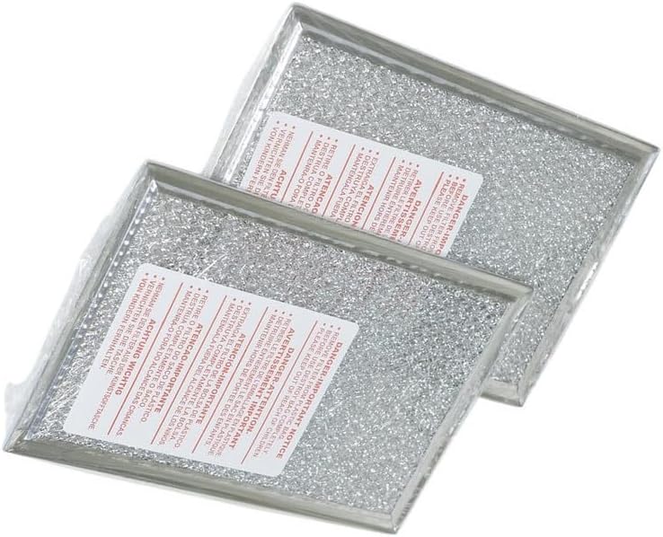 5304517871, 5304517871CM, 5304464105, AP6809087 2 Pack Compatible with Electrolux Frigidaire Microwave Aluminum Grease Filter 2-pack