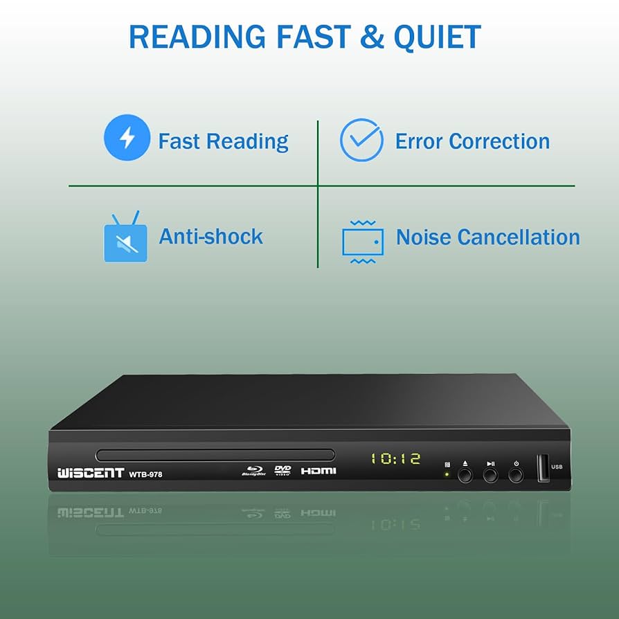 【DVD】VA/ uk/dk Blu Ray DVD Player, Full HD 1080P Blue Ray Player Play Multi