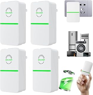 Eco Volt Pro - Ecovolt Pro Energy Saver, Power Nova Energy Saver, Smart Ecovolt Pro Electricity Saving Box Reduces Power & Protects, Plug in Veltaflow Electricity Energy Saver for Home (4 PCS)