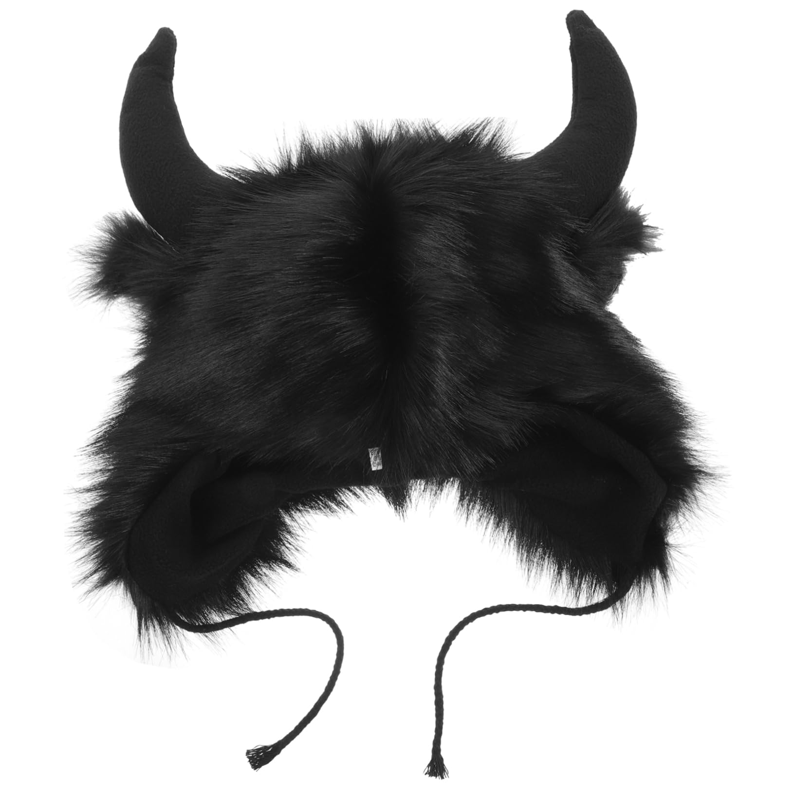 Healvian Tapa Del Oído De Bocina Divertido Sombrero Gracioso Fiesta Sombreros De Disfraces De Animales Sombreros Sombrero Con Cuernos Sombrero Lindo Poliéster Negro
