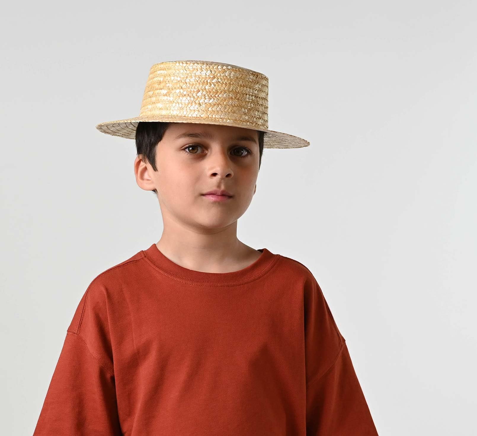 Chapeau canotier Paille Enfant Petit Canotier