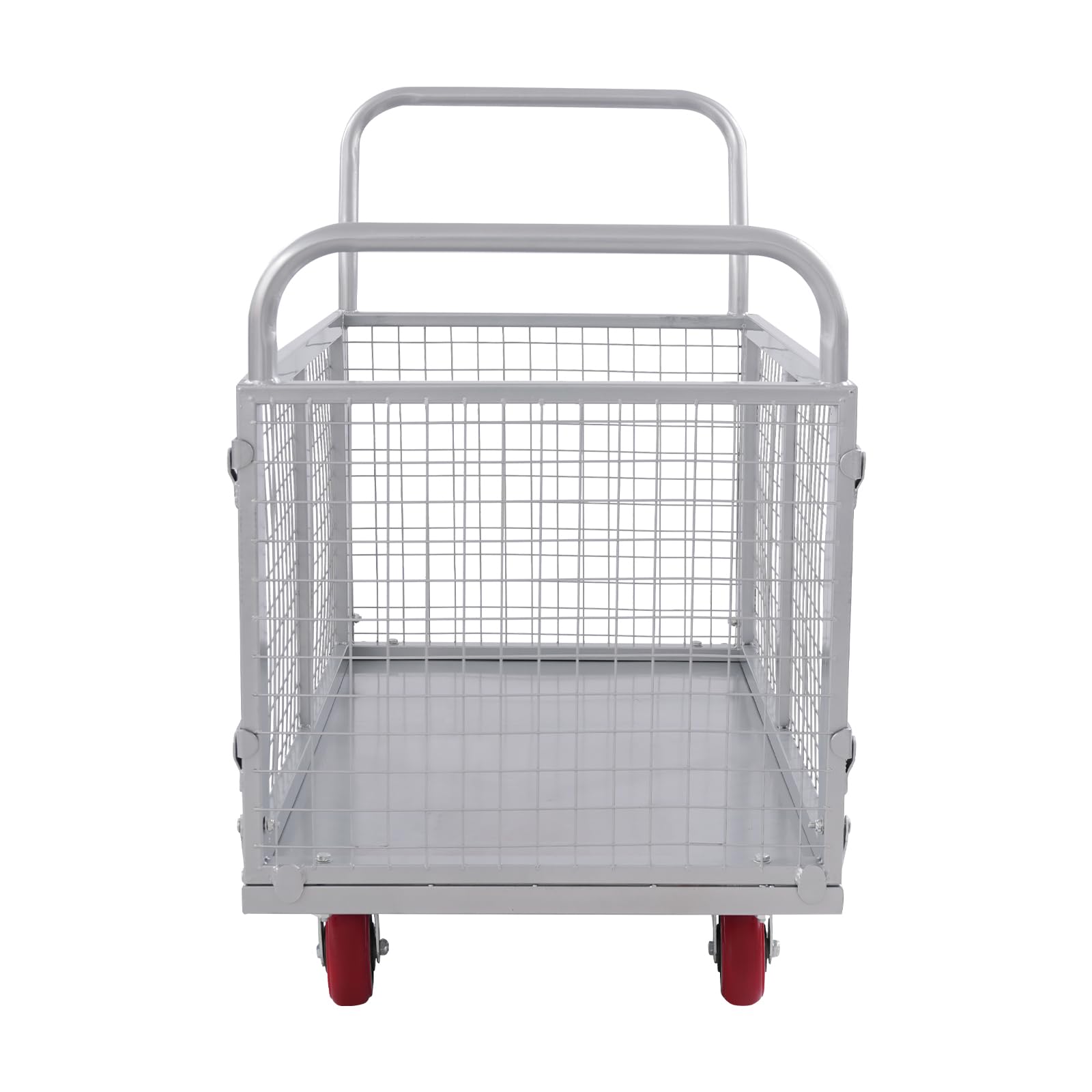 Carrello da trasporto con griglia rimovibile, carrello a mano fino a 200 kg, 100 x 60 x 94 cm