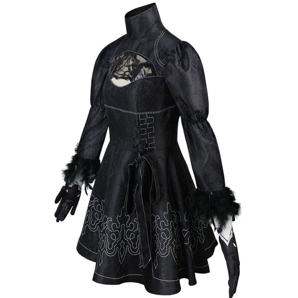 Anime 2B kostium cosplay Automata 2B cosplay mundur pełny zestaw Yorha 2B anime sukienka na Halloween karnawał przebranie dla kobiet
