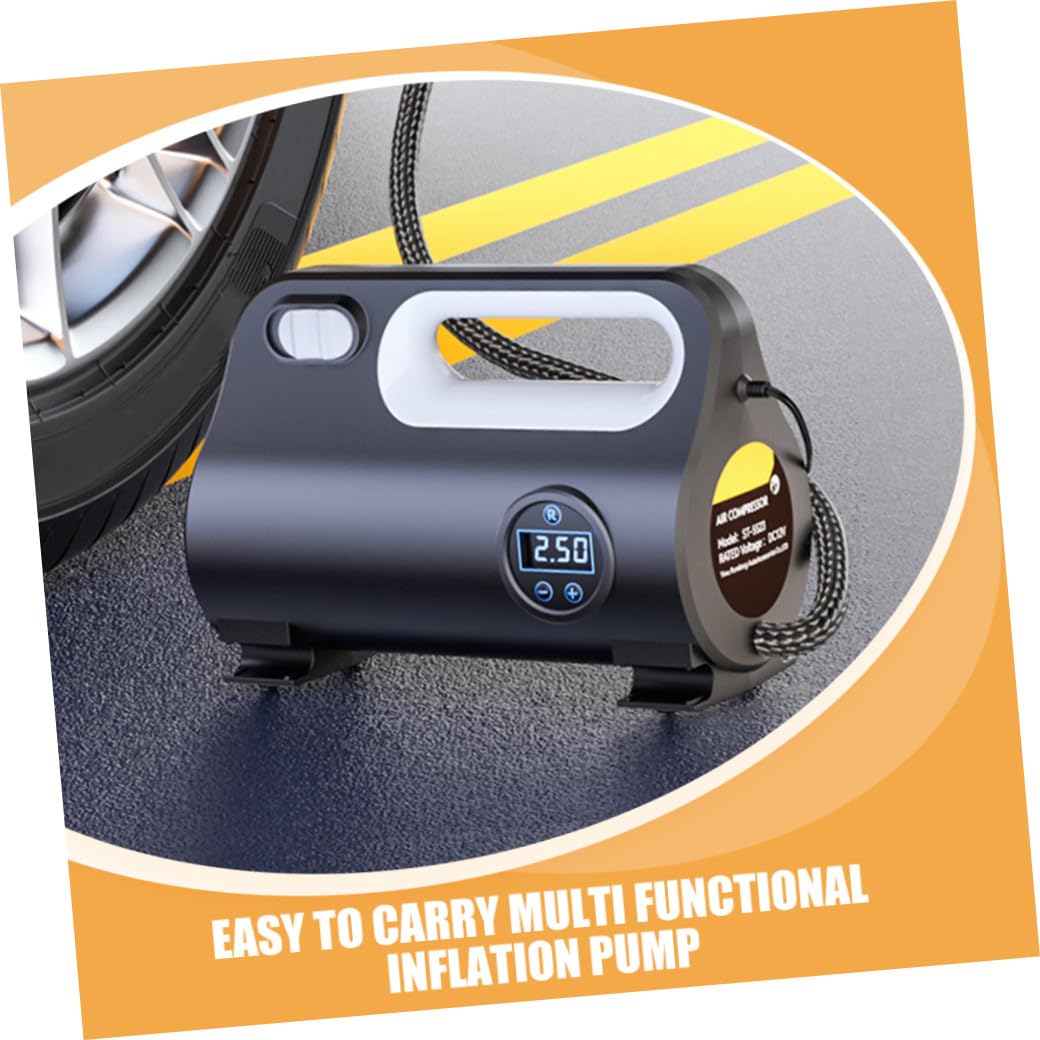 MAGICLULU Compressore d Aria Portatile per Auto Pompa per Gonfiaggio Pneumatici Biciclette e Gonfiabili Display Digitale Efficiente e Facile da Usare