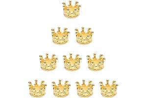 Golden Mini Charm Crowns for Exquisite Crafting