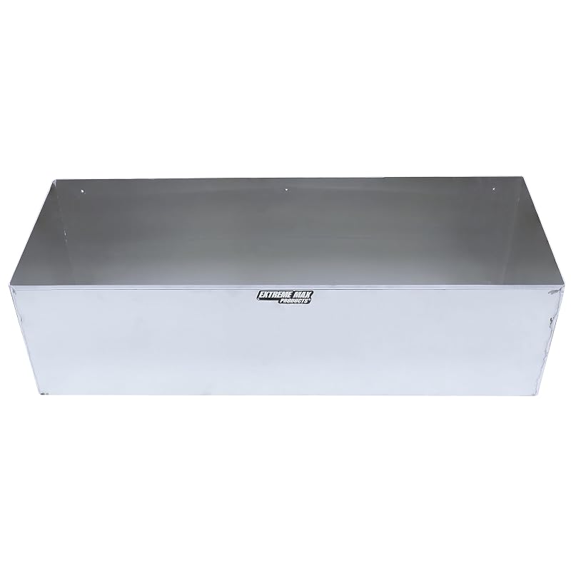 Suporte triplo para galões de combustível Extreme Max 5001.6077 em alumínio, capacidade para 3 recipientes de 18,9 L, prata