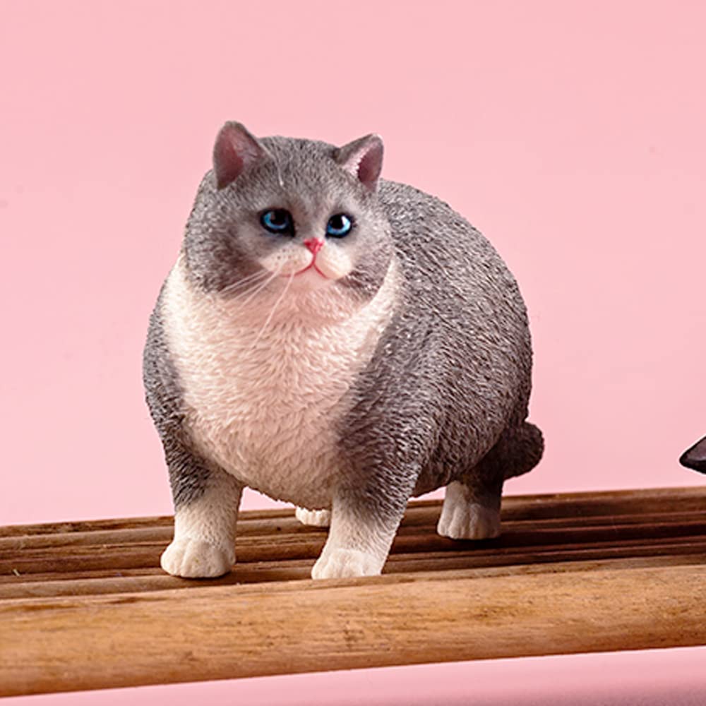 Amazon.com: MMOS X JXK Fat Cat Statue Cat Figurine for Table Decor