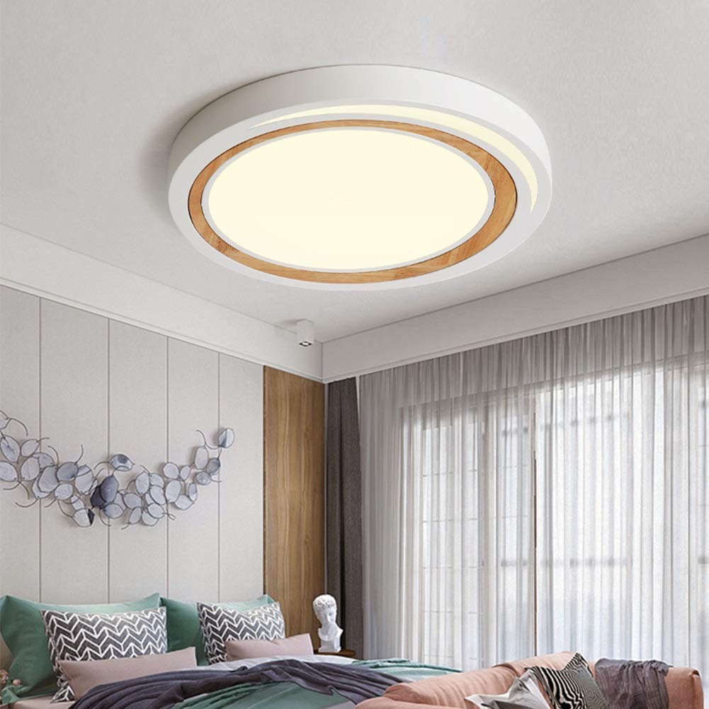 Lampa wisząca,Cienka lampa LED, nowoczesne drewniane oświetlenie sufitowe, salon sypialnia akrylowa lampa sufitowa z litego drewna