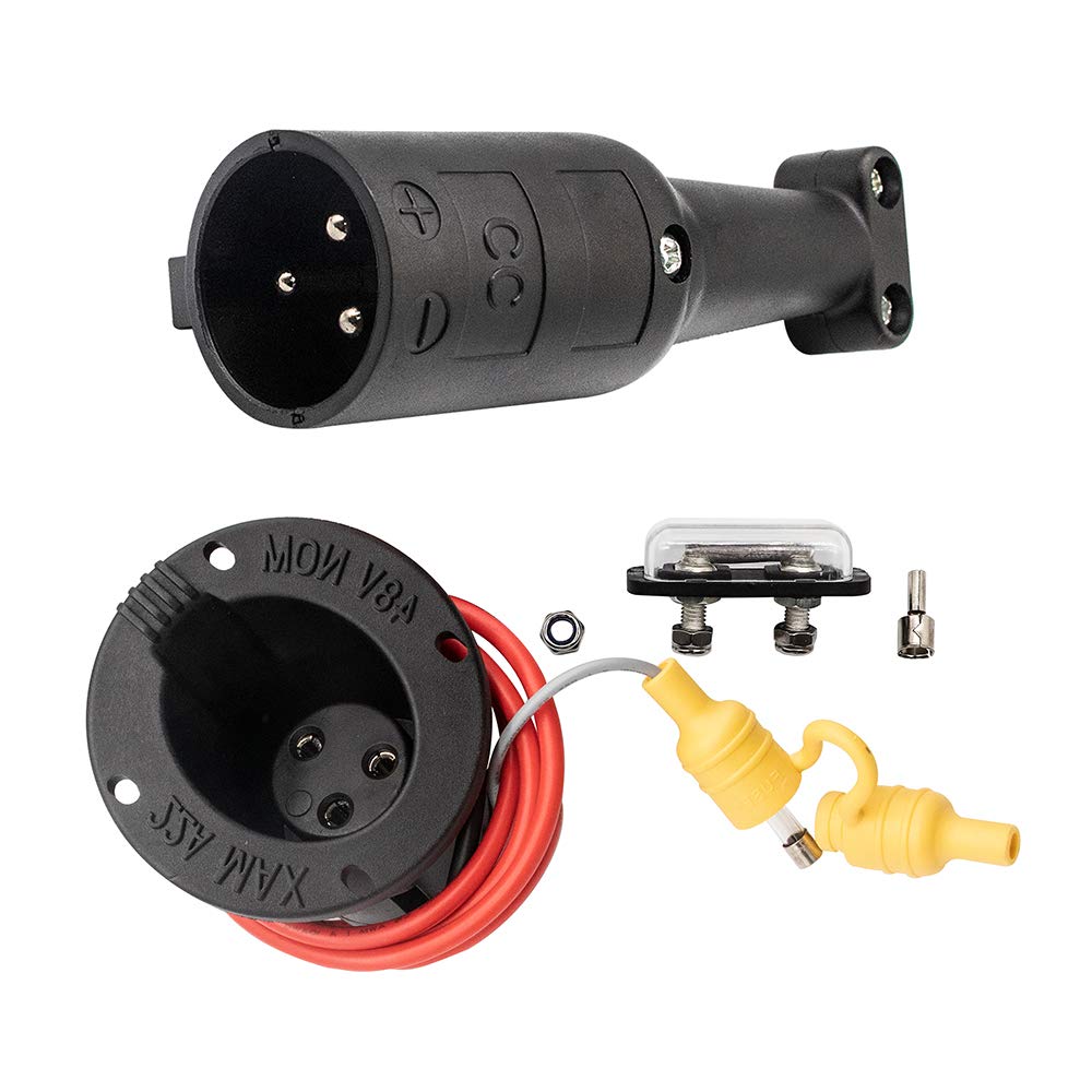 Drive-up 48V Charger Cord Plug & Charger Receptacle for Club Car DS Precedent Golf Carts 2004-2013#101828901#101802101#103375501 (DS Charger Handle Plug and Receptacle)