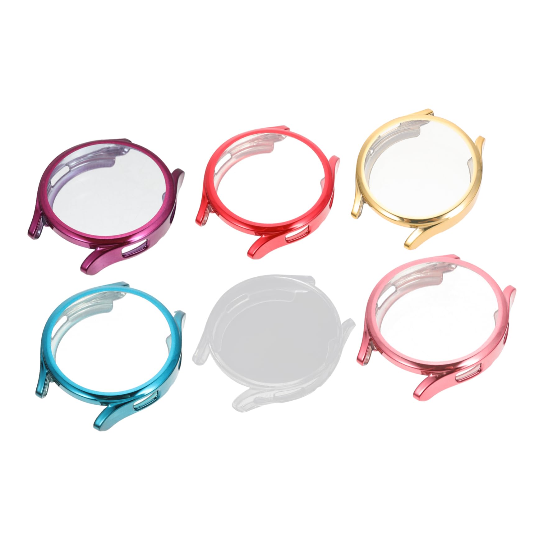 BESTonZON TPU Watch Case 6pcs Galaxywatch4 Watch Cover TPU Intelligent Anti-Scratch Watch Case