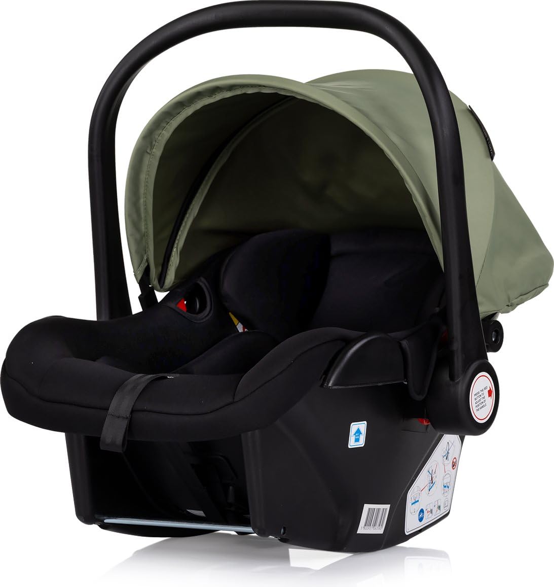 Chipolino Babyschale Vista i-Size (40-87cm) Gruppe 0+, Sonnendach, 3D-Kissen grün