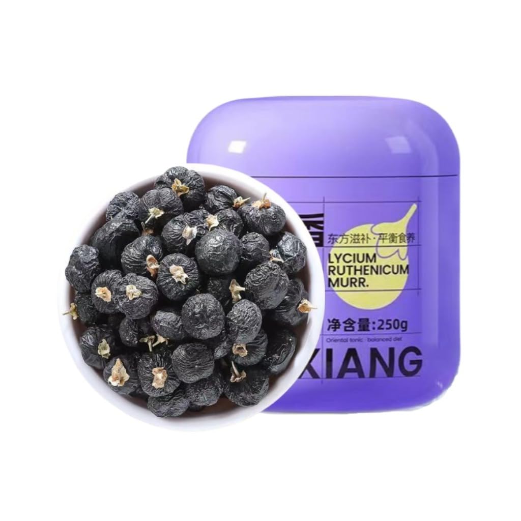 Goji Negro Premium | 250g / 8,82oz | Sin Azufre | Sin Aditivos, Natural | Ideal Para Regalos Y Bienestar Diario