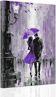25+ Couples Bedroom Ideas for a Romantic Retreat 49 SWQYLB Romantic Canvas Wall Art Umbrella Couple Pictures Wall Decor Coup...