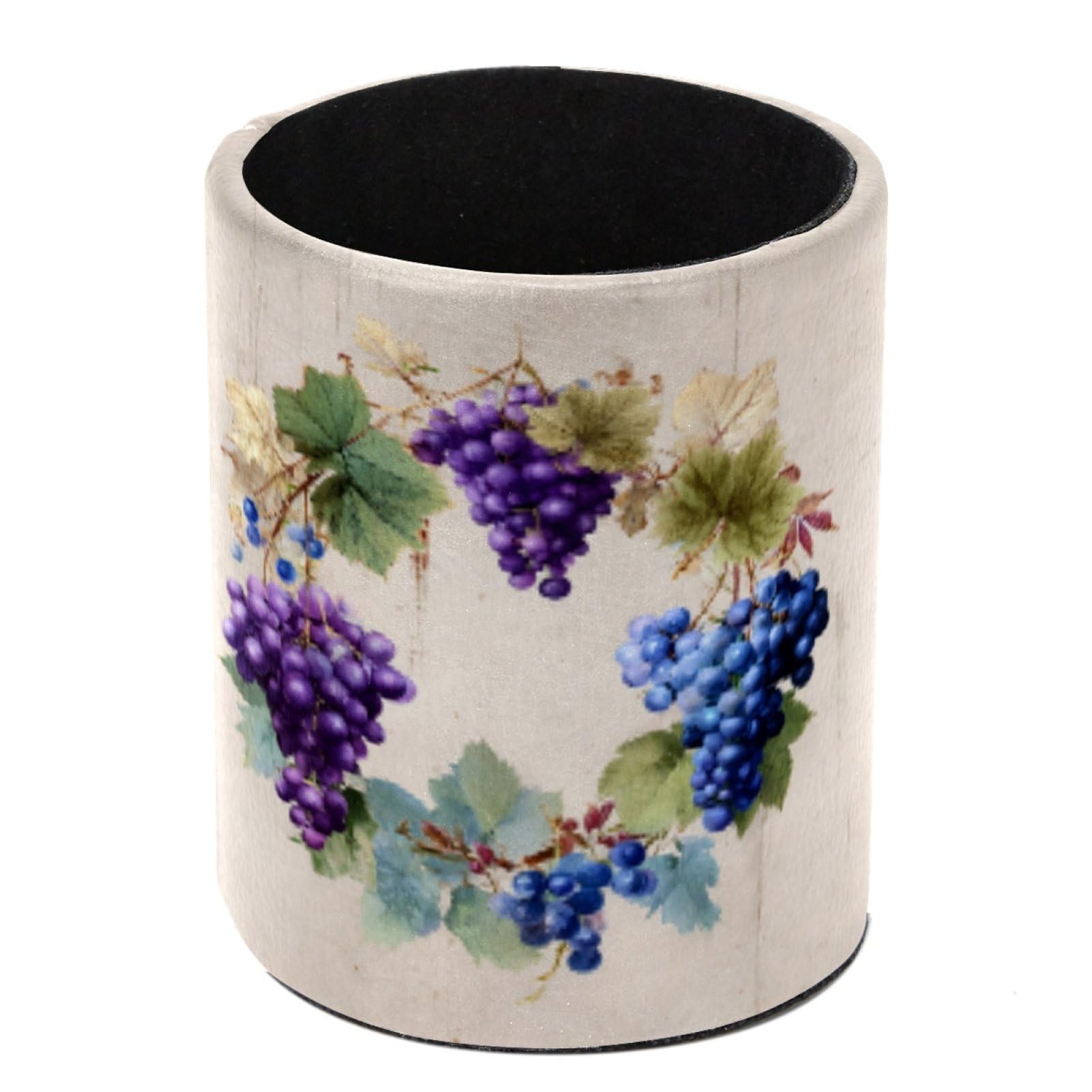 FWJZDSP Grape Pencil Cup Pen Organizer Makeup Brush Holder for Office Home Countertop Desk Accessory Storage