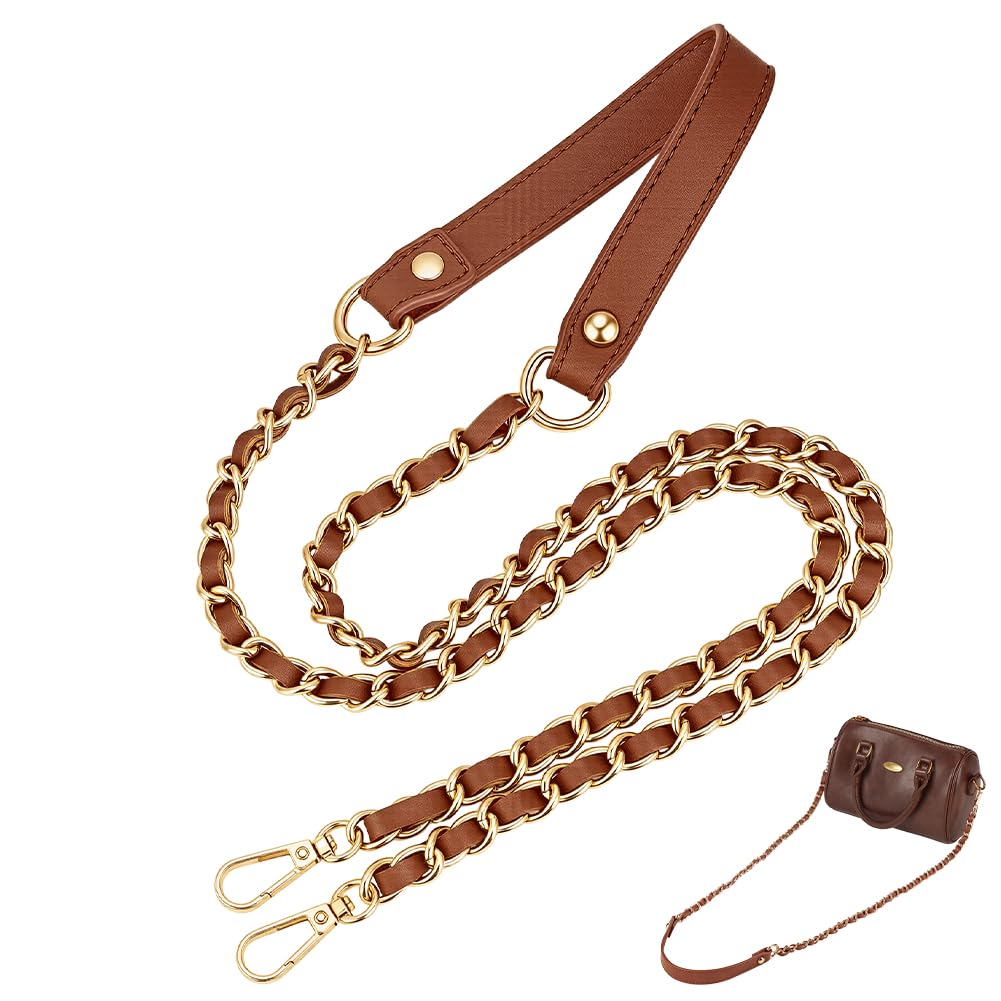 Chaîne plate en métal doré pour transformer un sac à main en bandoulière