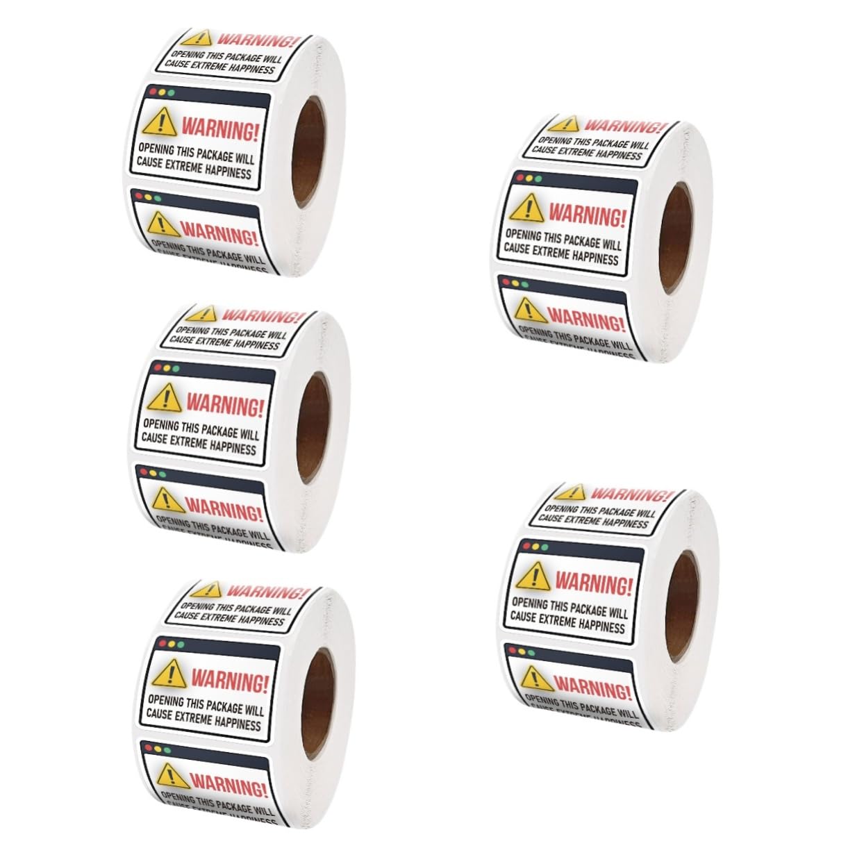 Tofficu 5rouleaux Étiquettes Autocollantes Rectangulaires Extrême Pour Stickers Adhésifs Pour Petites Entreprises Idéales Pour Enveloppes Et Cartons De