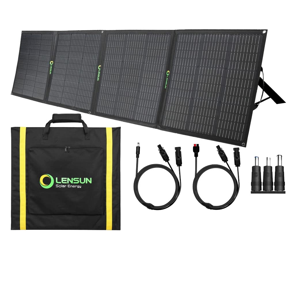 Amazon.com : LensunSolar 200W Foldable Solar Panel with Innovative