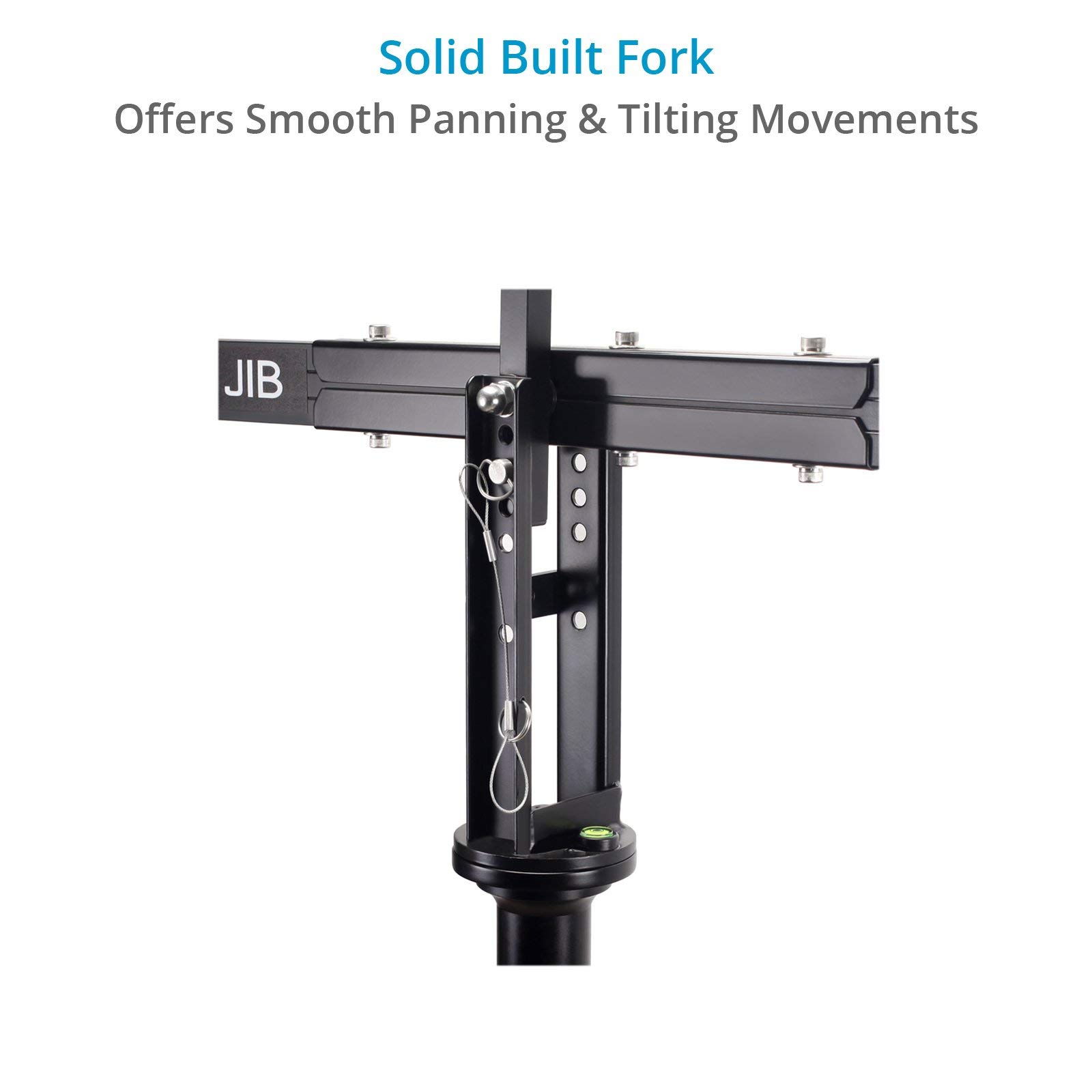 Proaim Grue Caméra 14 Pieds avec Trépied et Tête Pan-Tilt Motorisée | Jib supportant 8 kg avec tête pan-tilt 5 kg incluse, rotation 360°, vitesse réglable, amortissement et contrôle joystick.