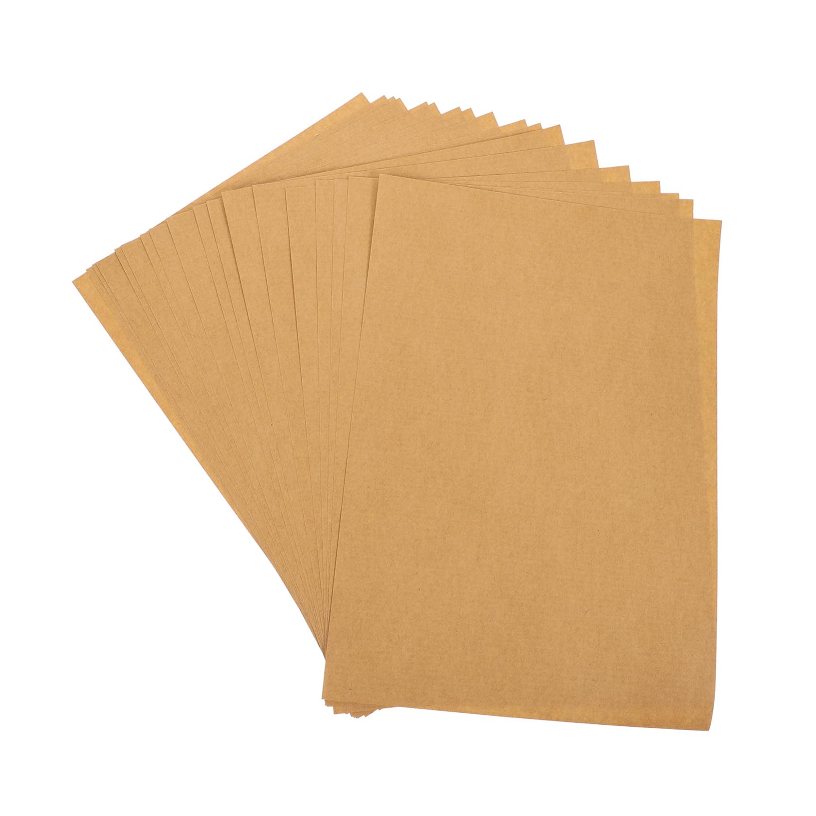 Zerodeko 100 fogli Etichette Carta Kraft Carta Sticker Spessa per Stampante per Etichette Adatta Scuola Libri e Quaderni