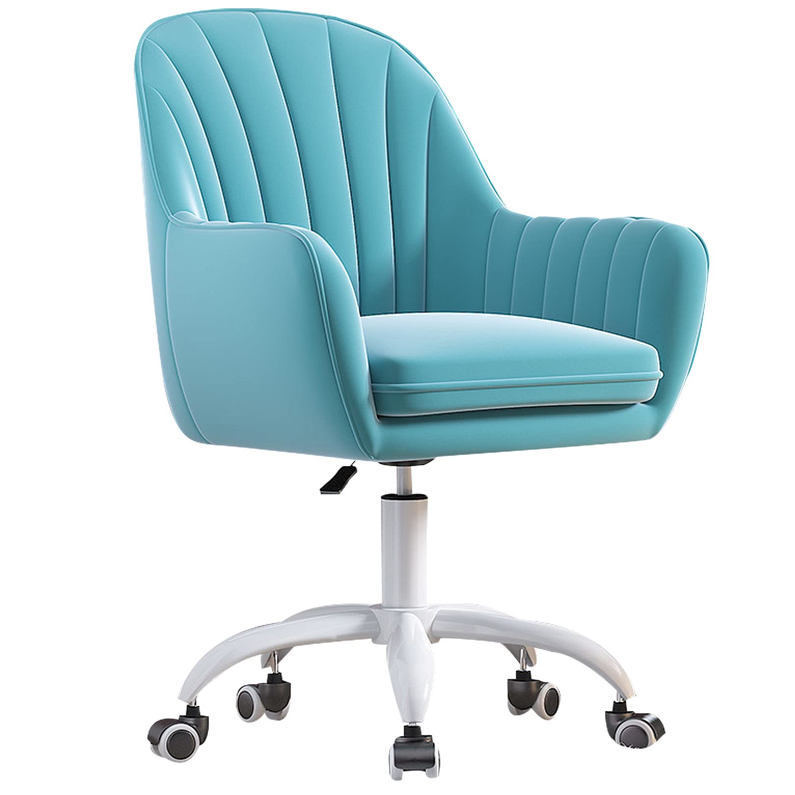 Chaise de bureau pour filles velours pivotante 360 confortable et stable