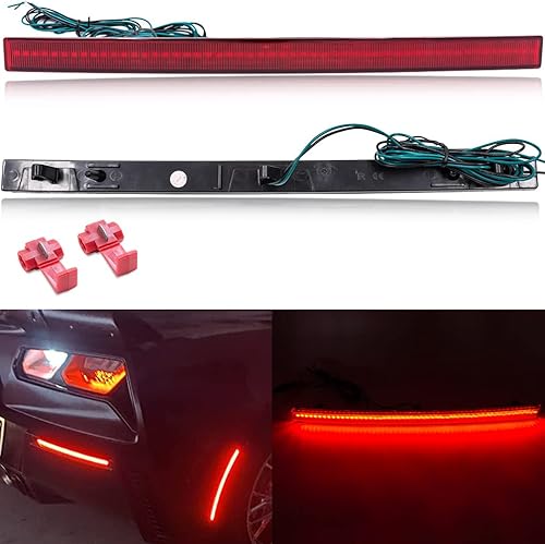 Miniatura 6 de NJSBYL Corvette C7 - Luces reflectoras LED para Chevy Corvette C7 2014-2019, luces de señal de giro traseras LED rojas, luces antiniebla traseras