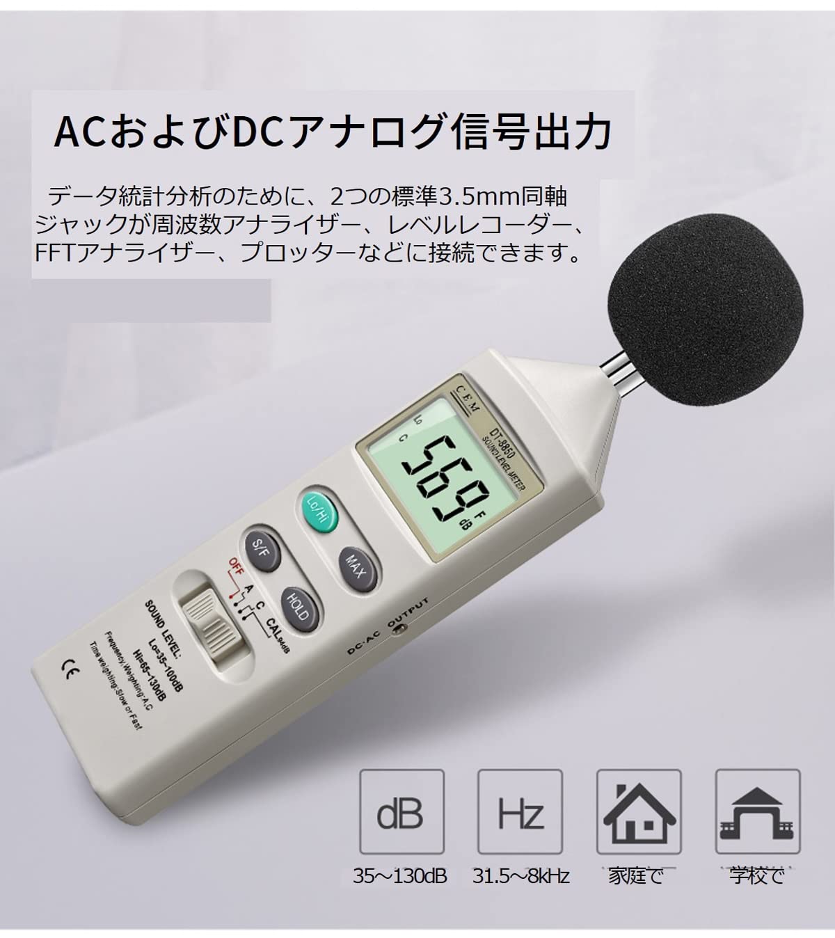 Amazon | CEM 騒音計 DT8852｜データ保持機能 騒音測定 騒音検出 家庭
