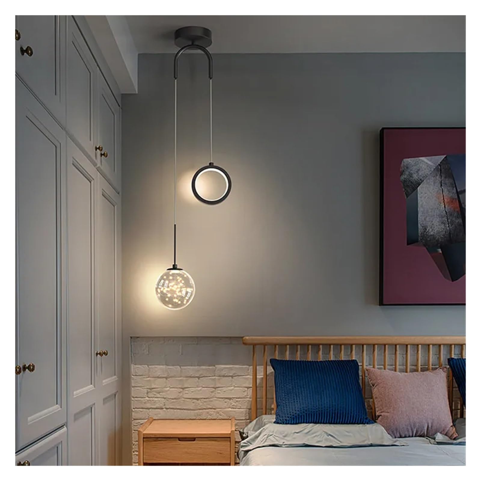 VAUNDY Bedside Chandelier Modern Minimalist - Starry - Art Lamps 