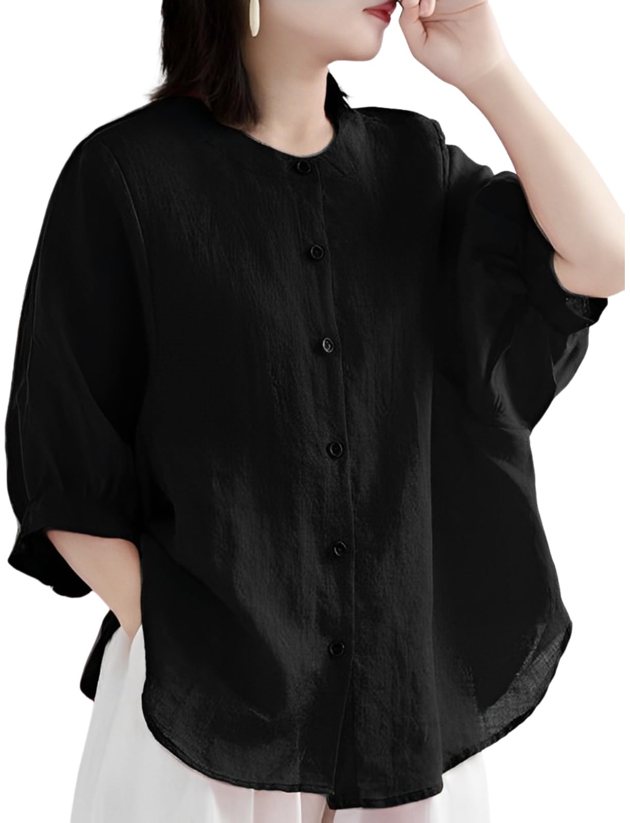 [emptio] [エンプティオ] レディース ブラウス フェミニン フォーマル オフィスカジュアル 袖長め エレガント ナチュラル