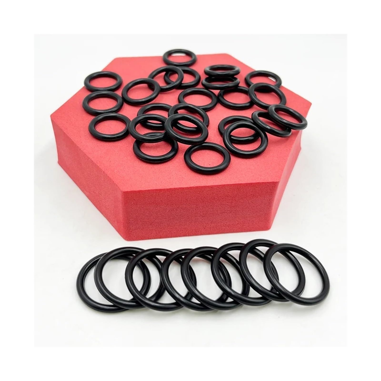 Arandela de Sellado de Junta tórica de Goma, Junta tórica Negra NBR, Junta de plomería, Resistente al Aceite, Alta Temperatura, reparación automotriz de Coche(2840pcs (OD 4 to 30))