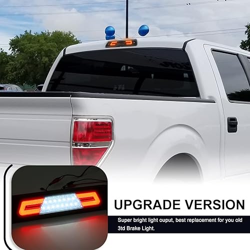 Miniatura 5 de NJSBYL F150 LED 3 luz de freno para Ford F150 SVT Raptor 2009 2010 2011 2012 2013 2014 Ford F150 SVT Raptor lente ahumada Tercera luz de freno de