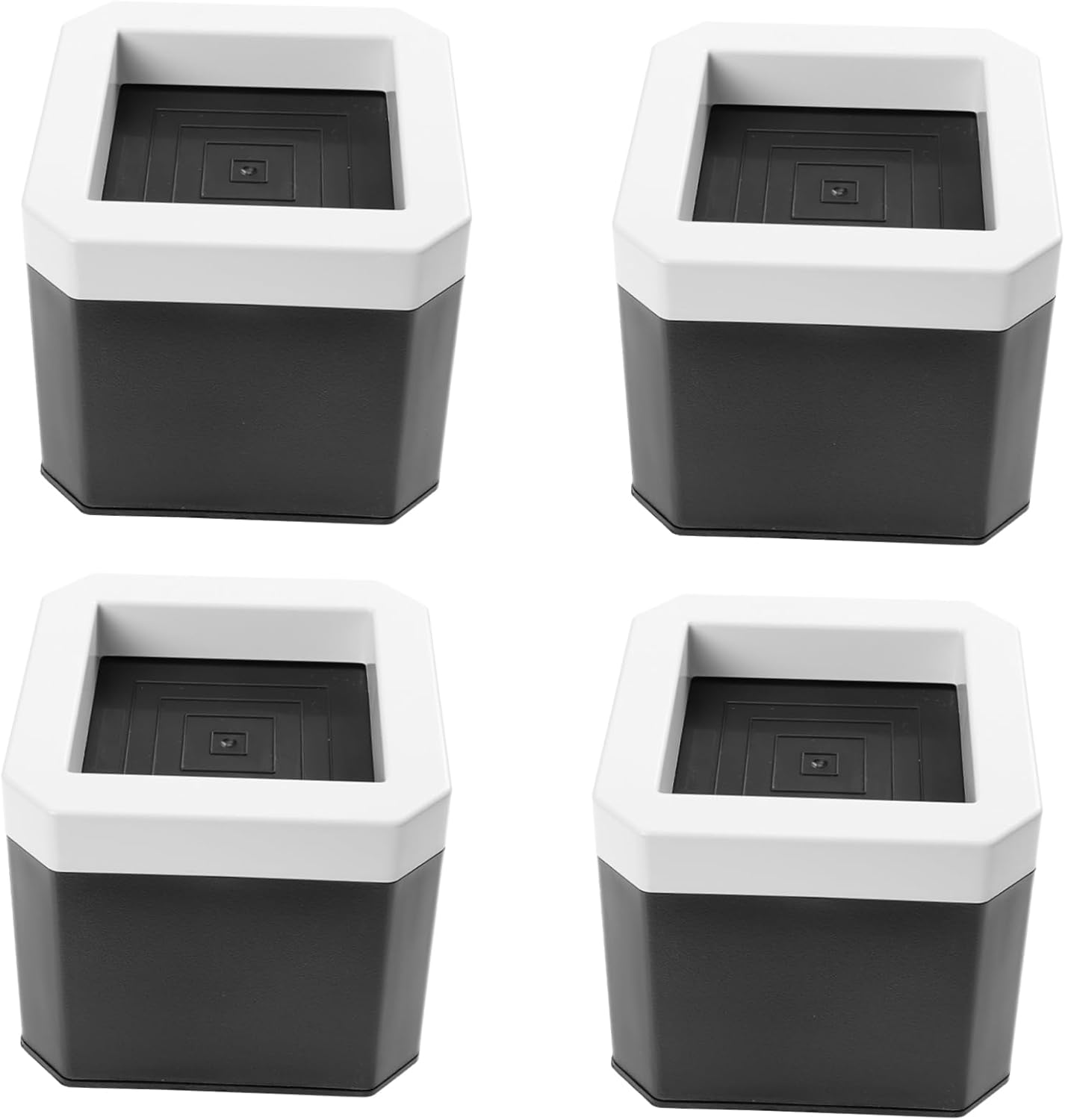 Ciieeo 4pcs Heavy Duty Bed Risers Furniture Frame Lifts Couch Heightening Pads for Noise Reduction Floor - Wear-Resistant Design for Beds Sofas Tables