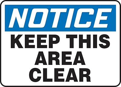 Accuform MVHR846VS Adhesive Vinyl Safety Sign, Legend