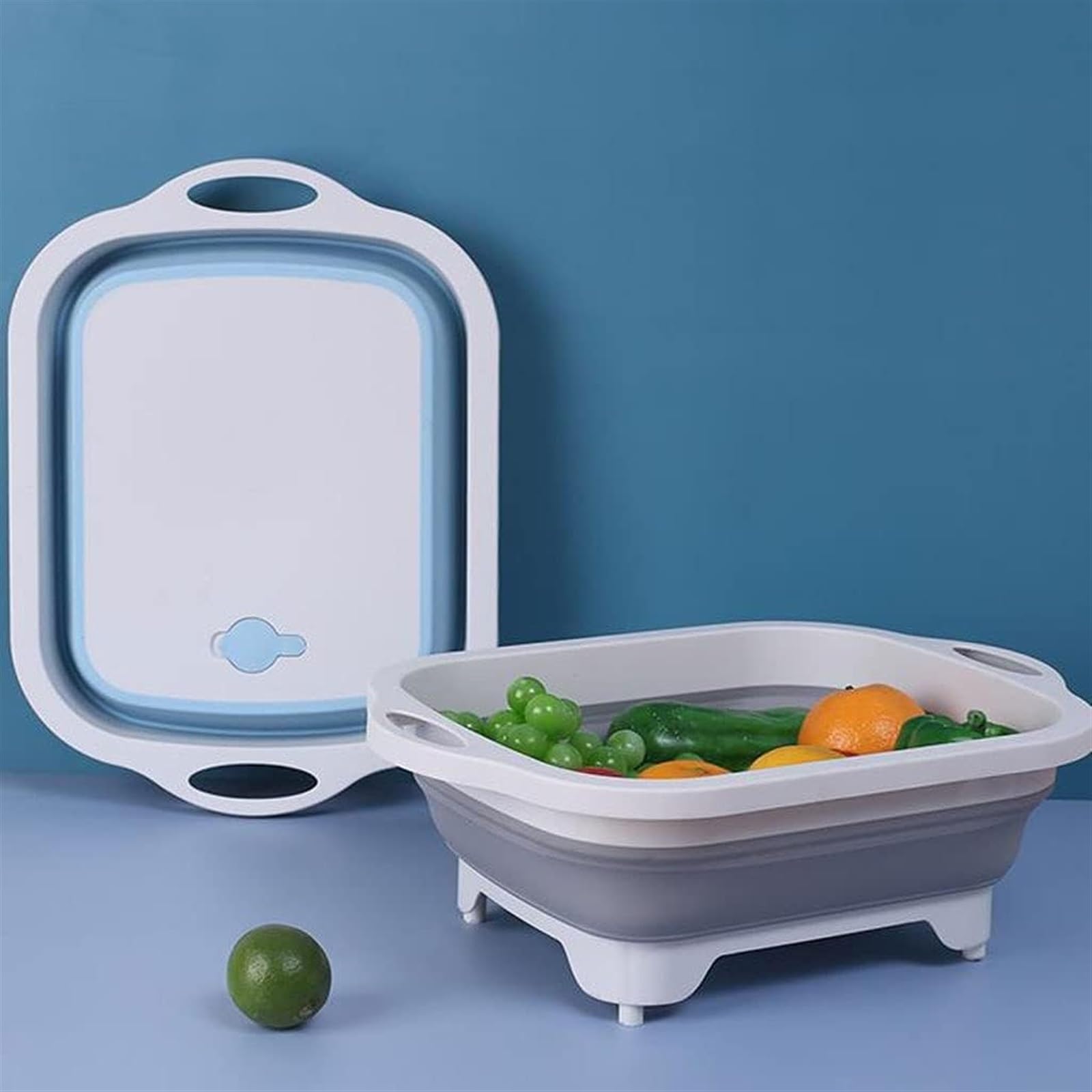 Tabla de Cortar Cocina Tabla De Cortar Plegable De Plástico Para Cocina, Plegable, Para Frutas, Picnic, Campin para Cortar Pan, Carne o Verduras(A)