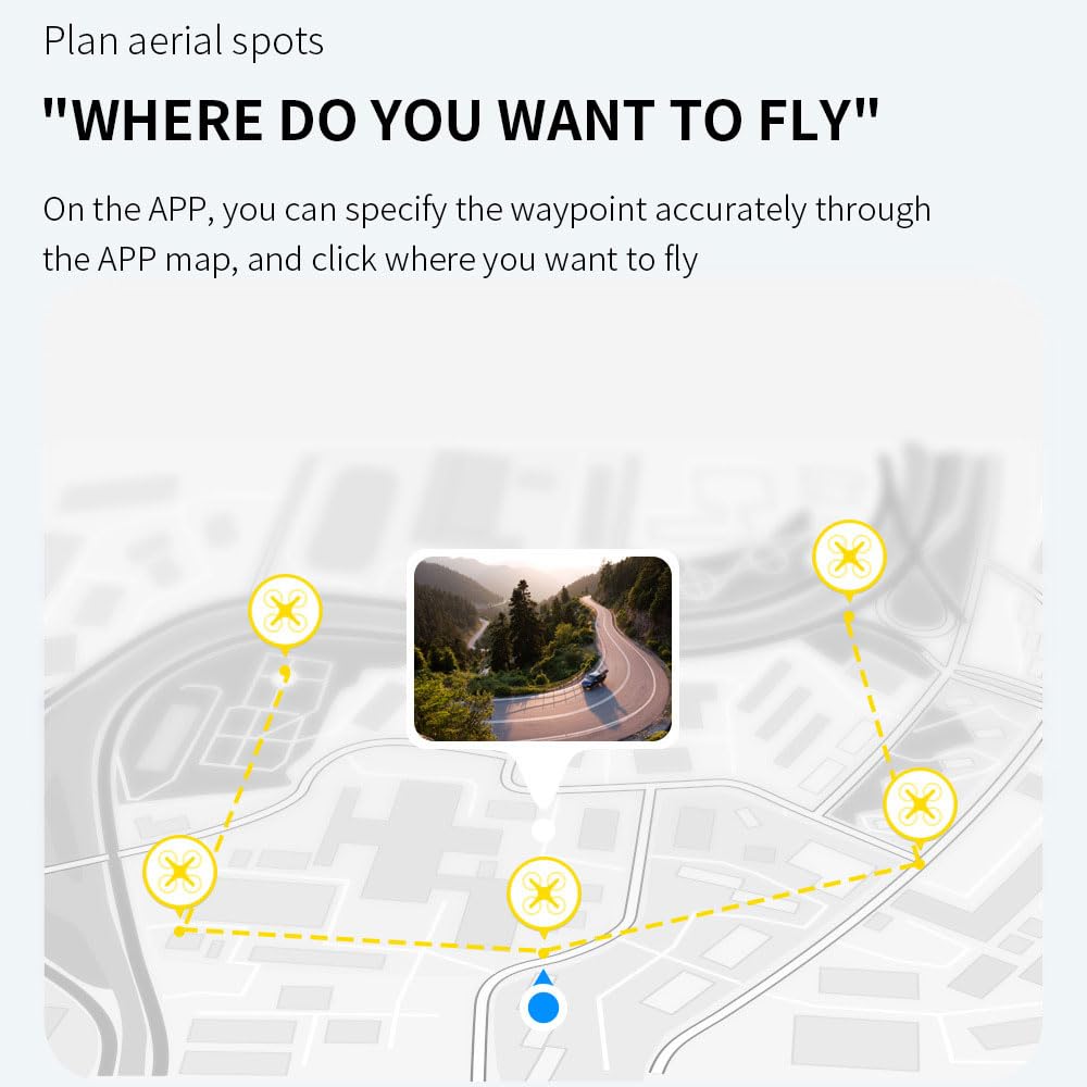 Droni con Fotocamera per Adulti 4K, Quadricottero GPS FPV Pieghevole 5G per Principianti con Posizionamento del Flusso Ottico, Ritorno Automatico A Casa, Seguimi, Motore Brushless