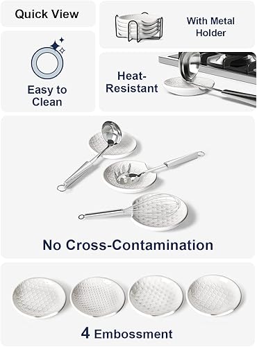 Miniatura 4 de LE TAUCI Soporte para cuchara para estufa, soporte para encimera de cocina, regalo de inauguración de la casa, decoración de granja, accesorios