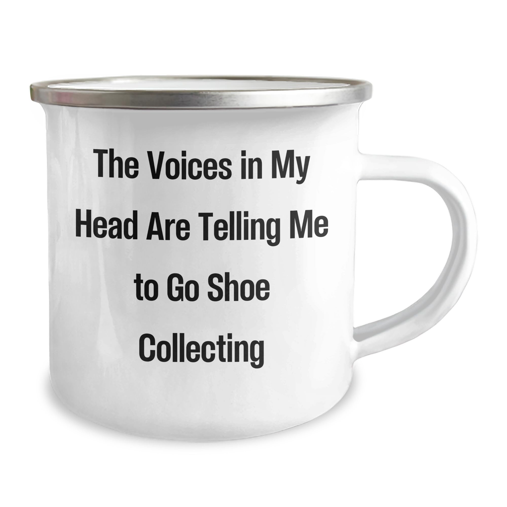 Funny Quote Camping Mug for Shoe Collecting Enthusiasts, Gifts from Family for Shoe Collecting Mother's Day, 12 oz Stainless Steel