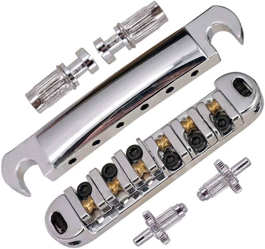 Electric Guitar TuneoMatic Tailpiece Bridge Set w/Studs