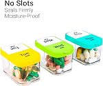 Daviky Organisateur Extra Large Pill 7 Jour, XL Boîte à pilules hebdomadaire 2 Temps par jour, AM PM Organisateur de pilules médicales pour supplément, grand cas quotidien de pilule avec grand contenant pour tenir les vitamines et les médicaments