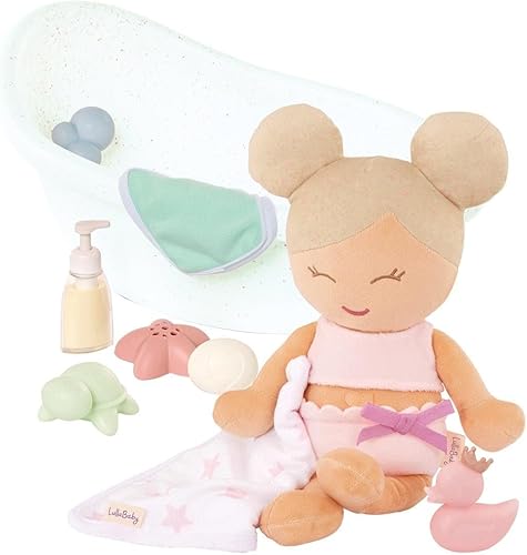 Miniatura 2 de Battat Juego de muñeca y bañera de felpa de 14 pulgadas