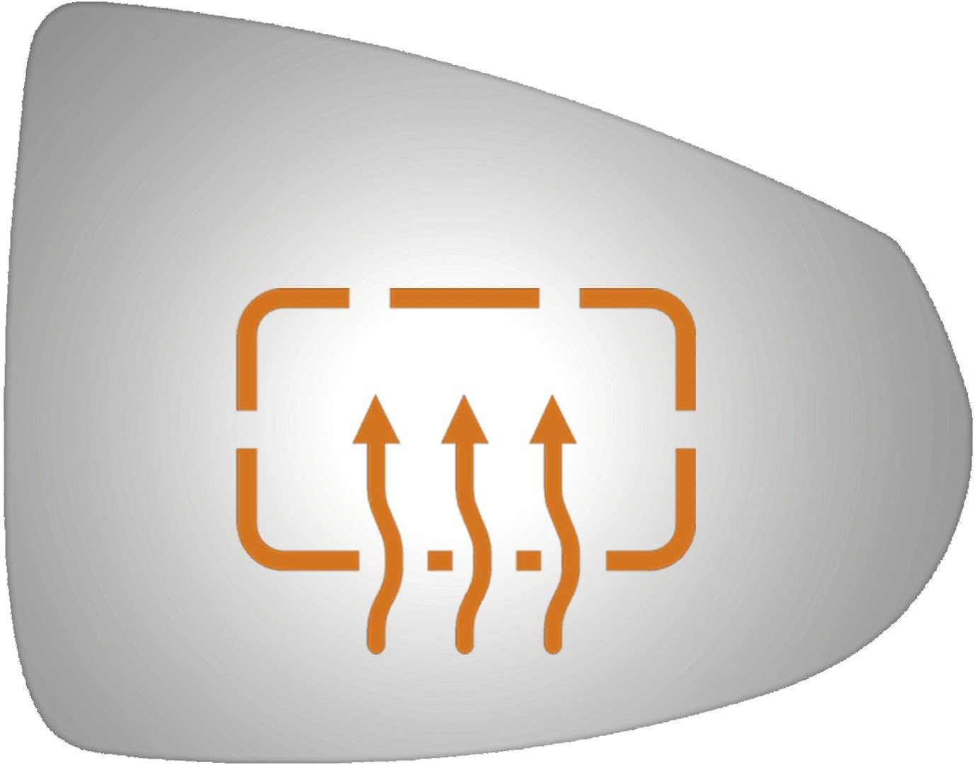 Burco 5466H Convex Passenger Side Power Replacement Mirror Glass Heated for 2011-2015 CHEVROLET VOLT