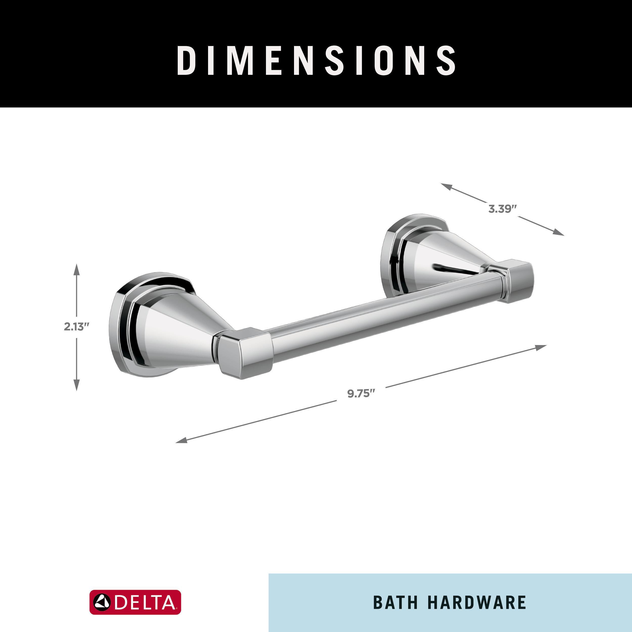Delta Pivoting Toilet Paper Holder | Polished Chrome | Wall Mount | Stryke Bathroom Accessories — Amazon image 5